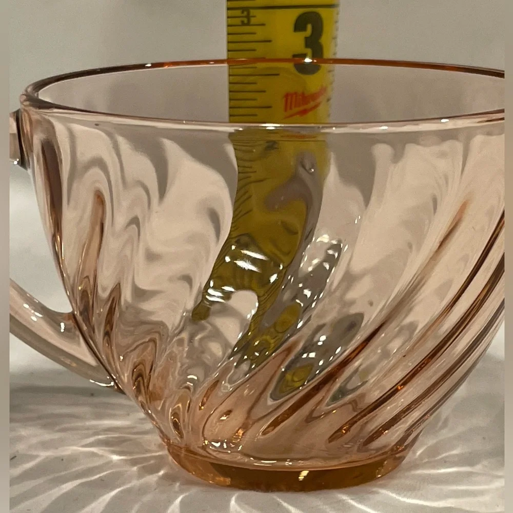 ☀️☀️2/$10 Pink Depression Glass Teacup or Punch Cup | Single | EUC